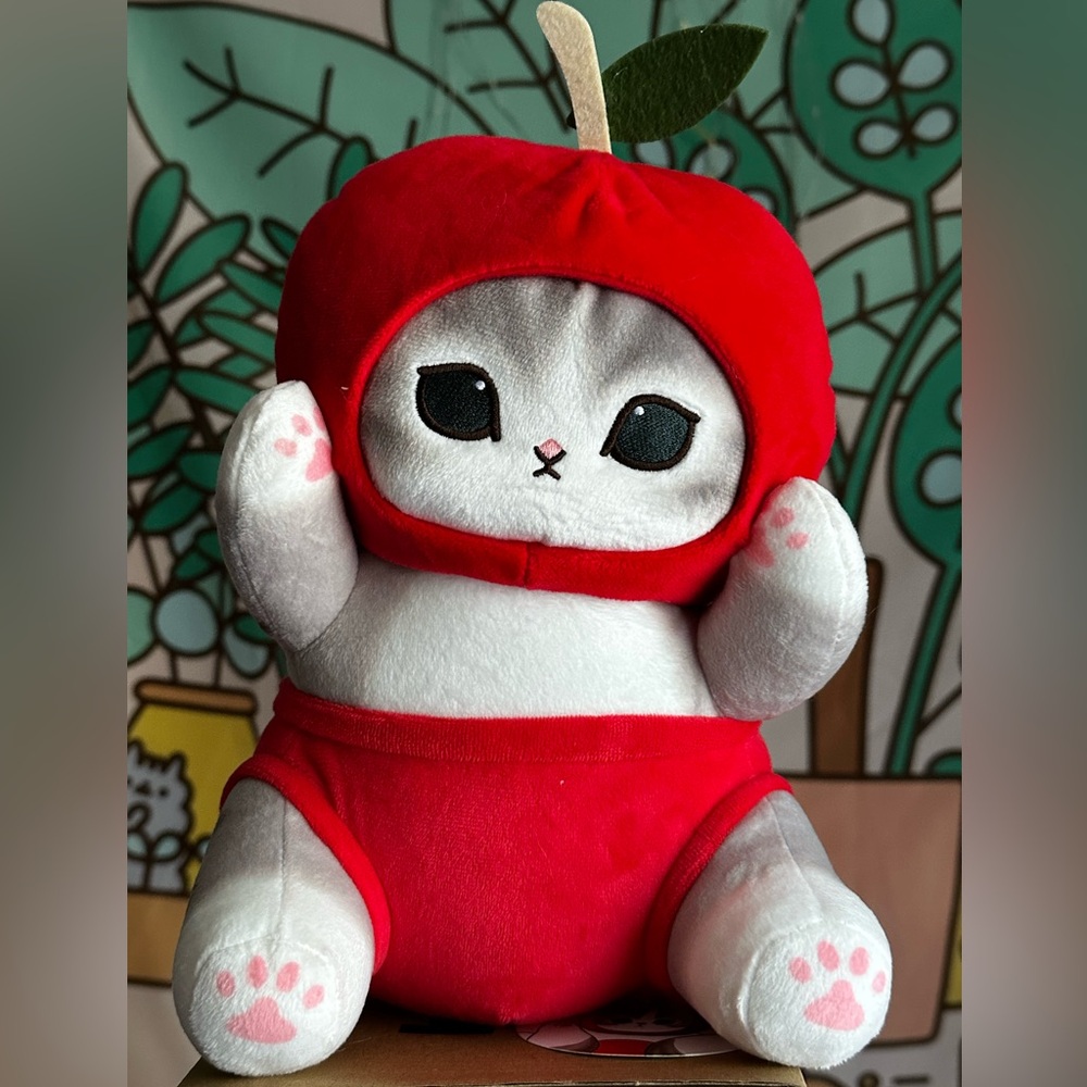 Red Apple Mofusand Plushie clever idiots exclusive